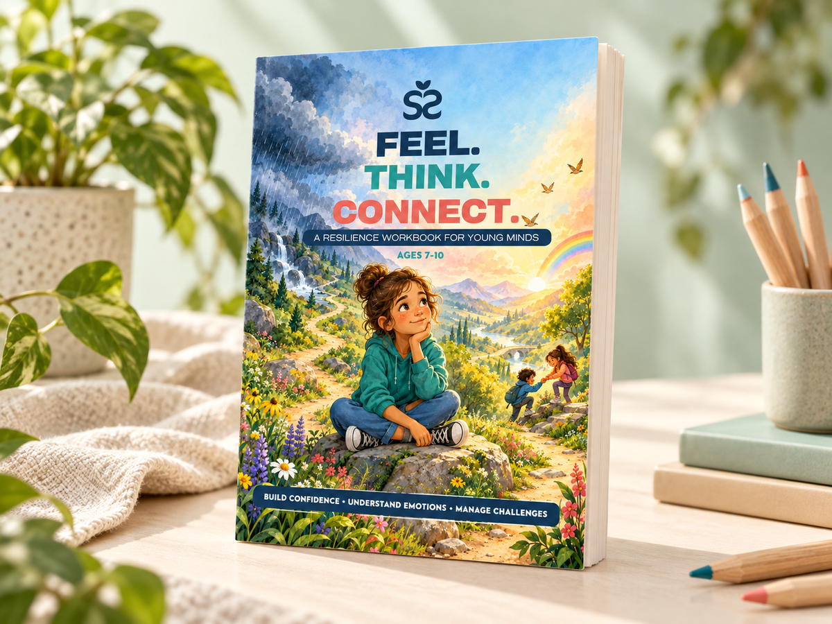 Feel. Think. Connect. – A Resilience Workbook for Young Minds Ages 7–10